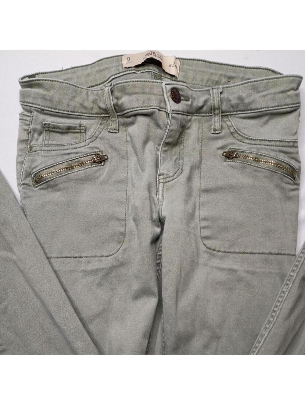 Hollister Co. Women's Green and Khaki Jeans